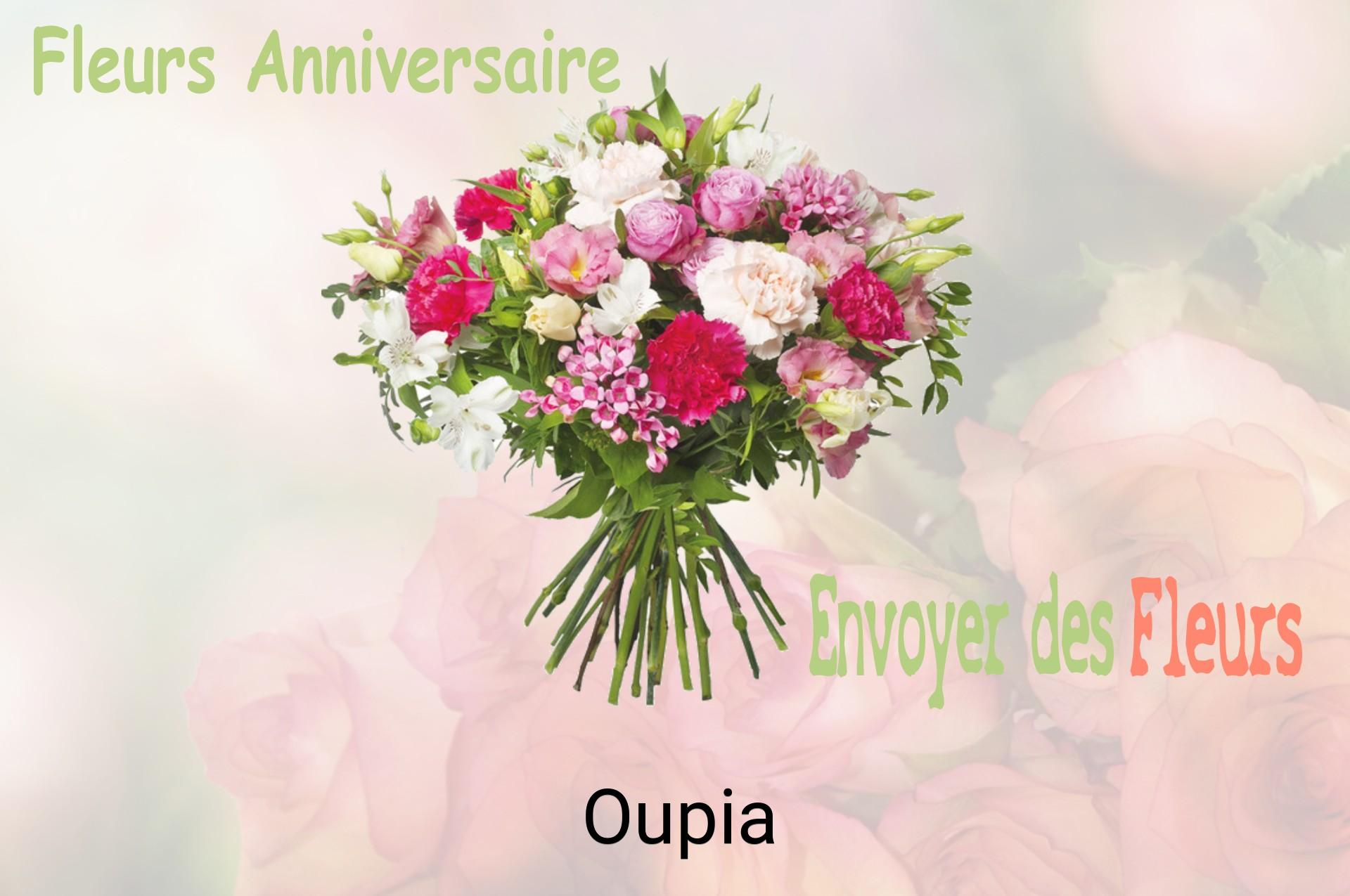 Bouquet de fleurs d’anniversaire livré à Oupia